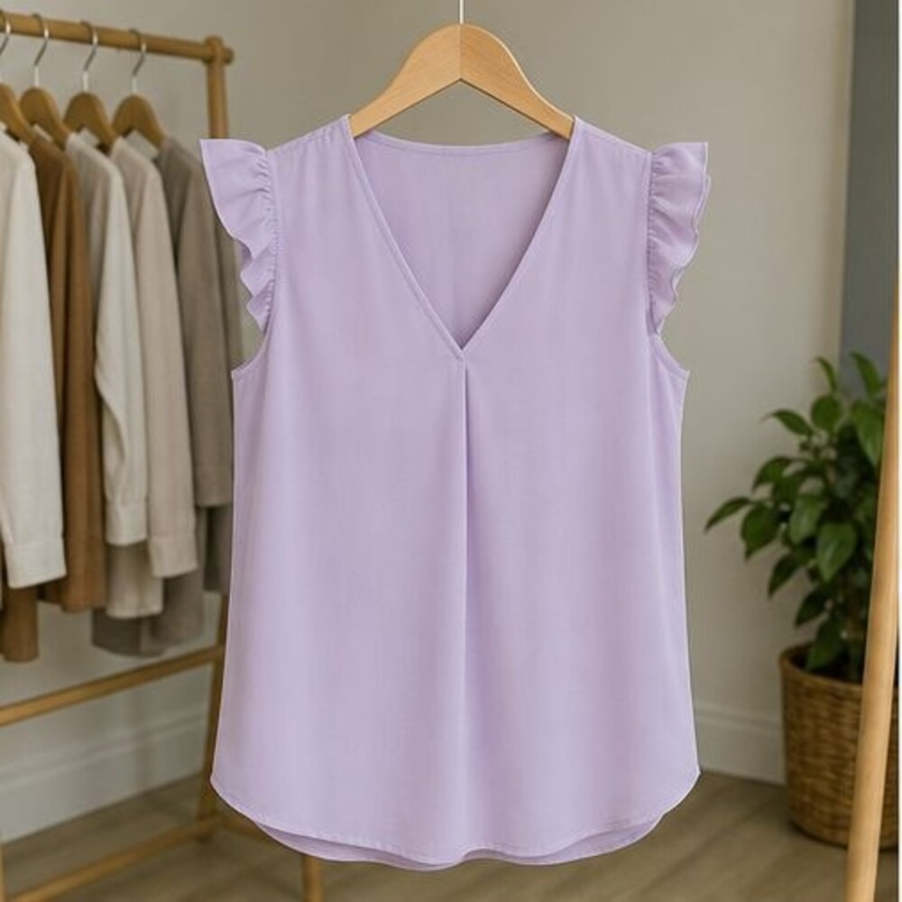 Lilac Wrap Blouse